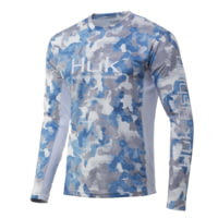 HUK Performance Fishing Icon X KC Refraction Camo Long Sleeve Shirt - Men's