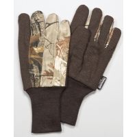 Hunters Specialties Lined Jersey Gloves Dot Grip Realtree AP Camouflage One Size 05422
