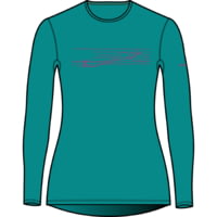 Icebreaker 200 Oasis Long Sleeve Crewe Ski Stripes Thermal Top - Women's