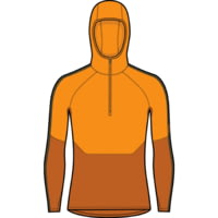 Icebreaker 200 Sonebula Long Sleeve Half Zip Thermal Hood - Men's