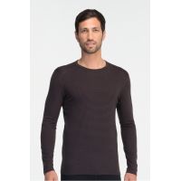 Icebreaker Oasis Long Sleeve Striped Crew Top - Men's