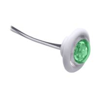 Innovative Lighting LED Bulkhead/Livewell Light &quot;The Shortie&quot; Green LED w/ White Grommet