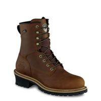 Irish Setter Mesabi 83834 Mens 8-Inch Waterproof Leather Logger Boot w/ Safety Toe