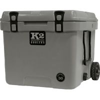K2 Coolers Summit Series 30 Qt Steel Grey W/ Wheels