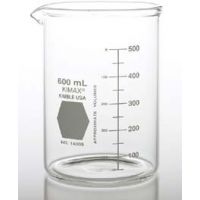 Kimble/Kontes KIMAX Brand Heavy-Duty Beakers, Low Form, Double Scale, Borosilicate Glass 14005 250, Pack of 12