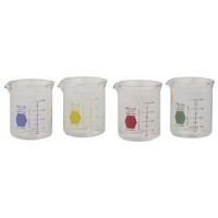 Kimble/Kontes KIMAX Color-Coded Griffin Beakers, Double Scale, Borosilicate Glass, Kimble Chase 14000B 600 Bright Blue Graduations