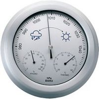 Konus Weather Instrument Metal Weather Station Thermometer Barometer Hygrometer