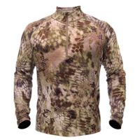 Kryptek Mens Hoplite Merino Wool Long Sleeve Zip LW