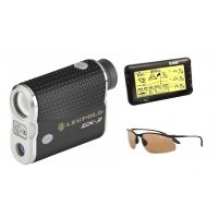 Golfer's Dream - Leupold GX-3 Laser Rangefinder Tournament Legal, Bushnell 7-Day Weather Forecaster, Bolle Action Kicker Golf Sunglasses