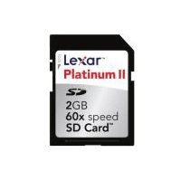 Lexar 2 GB Platinum II 60x Secure Digital Memory Card SD2GB60664