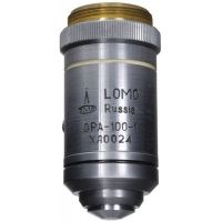LOMO Objective, Q-Plan Achromat, 100x, 1.25 N.A., Oil Immersion, DIN