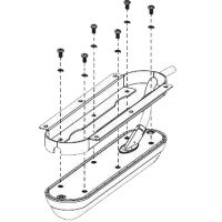 Lowrance Flat Mount Bracket, SS3D and TotalScan