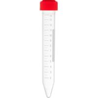 LW Scientific 15ml Test Tubes w/Red cap