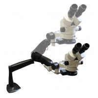 LW Scientific Z4 Binocular Stereo Zoom Microscope on Pnuematic Arm