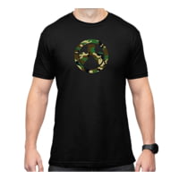 Magpul MAG1225-001-S Woodland Camo Black Cotton/Polyester Short Sleeve Small