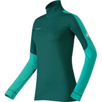Mammut Go Dry Zip Longsleeve - Women's-Dark Pacific/Light Pacific-Small