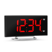 Marathon Digital Dual Alarm Clock with Two USB Chargers