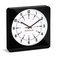 Marathon Jumbo Analog Wall Clock w/Auto-Night Light