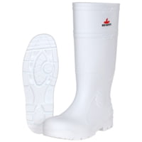 MCR Safety 17in PVC Work Boots, Plain Toe with Cleated Sole, Poly Interior Lining, Over the Sock Style - Men's