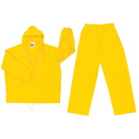 MCR Safety Challenger Series 2 Piece Waterproof Rain Suit, .18mm PVC/Nylon