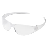 MCR Safety CK1 Series Safety Glasses, Uncoated Lens, Flexible Bayonet Temples