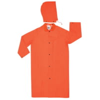 MCR Safety Classic Plus Series Waterproof Raincoat, .35mm PVC/Poly, Detachable Hood and Corduroy Collar