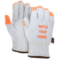 MCR Safety Cut Pro Driver Premium Grade Grain Goatskin, Leather Drivers Work Gloves, Kevlar/Steel Cut Resistant Lined