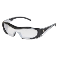 MCR Safety HL1 Series Safety Glasses, Anti-Fog Lens, Non-Slip TPR Temples and Nose Piece, Extended Brow Guard