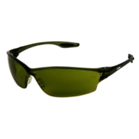 MCR Safety Law® LW2 Series Welding Filter Shade 5.0 Dark Safety Glasses, Soft Secure TPR Nose Piece and Temple Inserts, Dielectric with No Metal Pieces