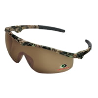 MCR Safety Mossy Oak® DL1 Series Safety Glasses, Soft Clear TPR Nose Piece