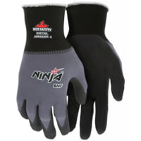 MCR Safety Ninja BNF Work Gloves, 15 Gauge Nylon/Spandex Shell, NFT Coated Palm and Fingertips