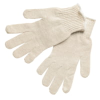 MCR Safety String Knit Work Gloves, 7 Gauge Regular Weight, Hemmed Cuff