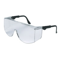 MCR Safety TC1 Series X-Large Safety Glasses, Generous Wrap Around Lens Coverage, Adjustable Ratcheting Temples