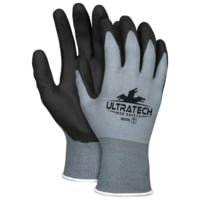 MCR Safety UltraTech Work Gloves, 15 Gauge Nylon Shell, HPT Palm and Fingertips