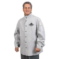 MCR Safety Welding Jacket, 30in with 3 Pockets