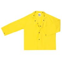 MCR Safety Wizard Series Waterproof Rain Jacket, .28mm PVC/Nylon/PVC, Detachable Hood