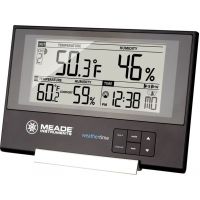 Meade Slim Line Personal Weather Station with Atomic Clock TE256W