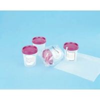 Medegen Medical Specimen Containers, Polypropylene, with Caps PC8827-1135 Sterile, Bulk Packaging, Case of 100