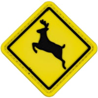 Merica Life Deer Crossing Sign Patch