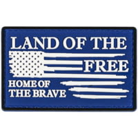 Merica Life Land of the Free, Home of the Brave Patch