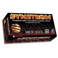 Microflex Synetron Polymer-Coated Latex Examination Gloves, Microflex SY-911-L, Pack of 50
