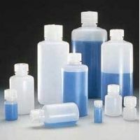 Nalge Nunc Boston Round Bottles, High-Density Polyethylene, Narrow Mouth, NALGENE 2002-0032, Pack of 6