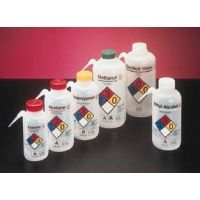 Nalge Nunc Unitary Vented Safety Wash Bottles, Low-Density Polyethylene, NALGENE 2436-0501 500 Ml (16 oz.) Capacity, Pack of 4