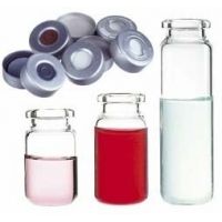 Thermo Scientific Headspace Crimp-Top Vials, Thermo Scientific C4020-36AP Aluminum Seals Gray PTFE/Black Butyl Rubber, Molded