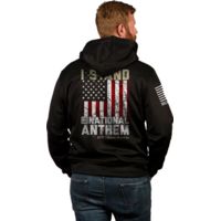 Nine Line Apparel I Stand Mens Tailgater Hoodie Black X-large