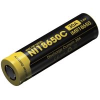 Nitecore IMR 18650 2500mAh 3.6V Unprotected 30A Li-Ion Battery