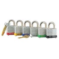 Master Lock 4 Pin Tumbler Padlockw/yellow 470-3YLW