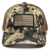 Outdoor Cap USA Flag Sports Polyester Camo Cap w/QTech Sweatband and Scout Patch - Men's