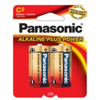 Panasonic Alkaline Size C Plus Power Batteries - Pack