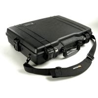 Pelican 1495 CC#2 Notebook - Laptop Computer Waterproof Carry Case w/ Lid Organizer, Foam and Removable Shoulder Strap